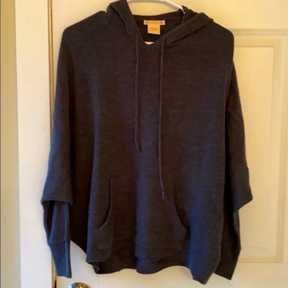 Sweet Romeo hoodie sweater size small dark gray long sleeve